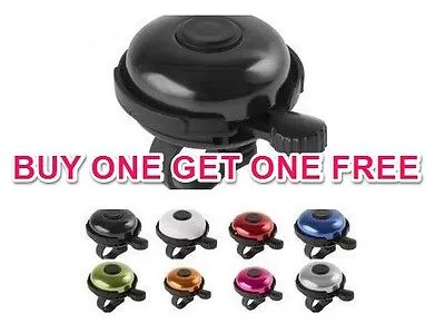 BUY ONE GET ONE FREE CYCLE BICYCLE BELL BIKE 'RINGER’ BELL CHOOSE FROM 8 COLOURS