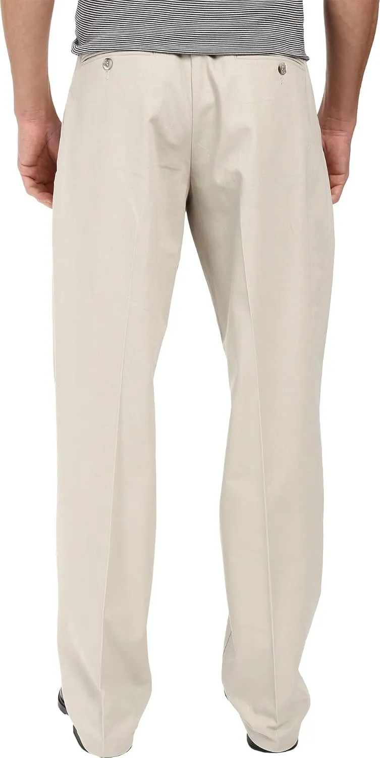 DOCKERS Men's Relaxed Fit Signature Khaki Lux Cotton Stretch Pants-Pleated