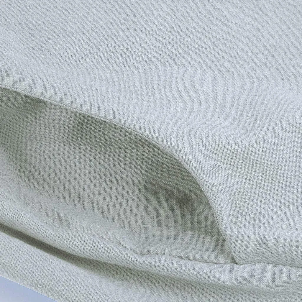 Linen Summer Pants Women 2024 Trendy Casual High Waist Drawstring Loose Fit Lightweight Long Palazzo Gauze Pants