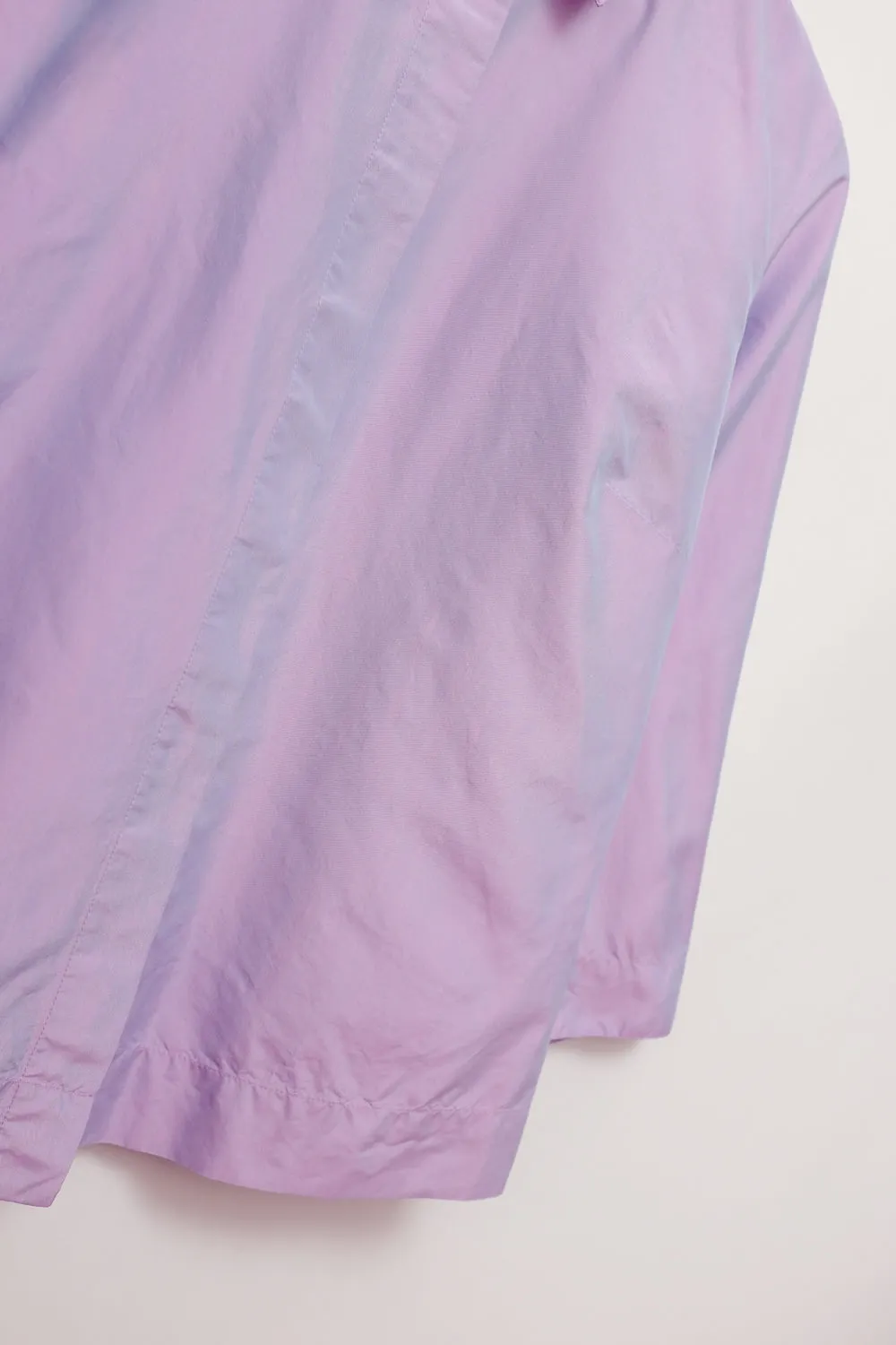 PURE SILK METALLIC LILAC SHIRT JACKET