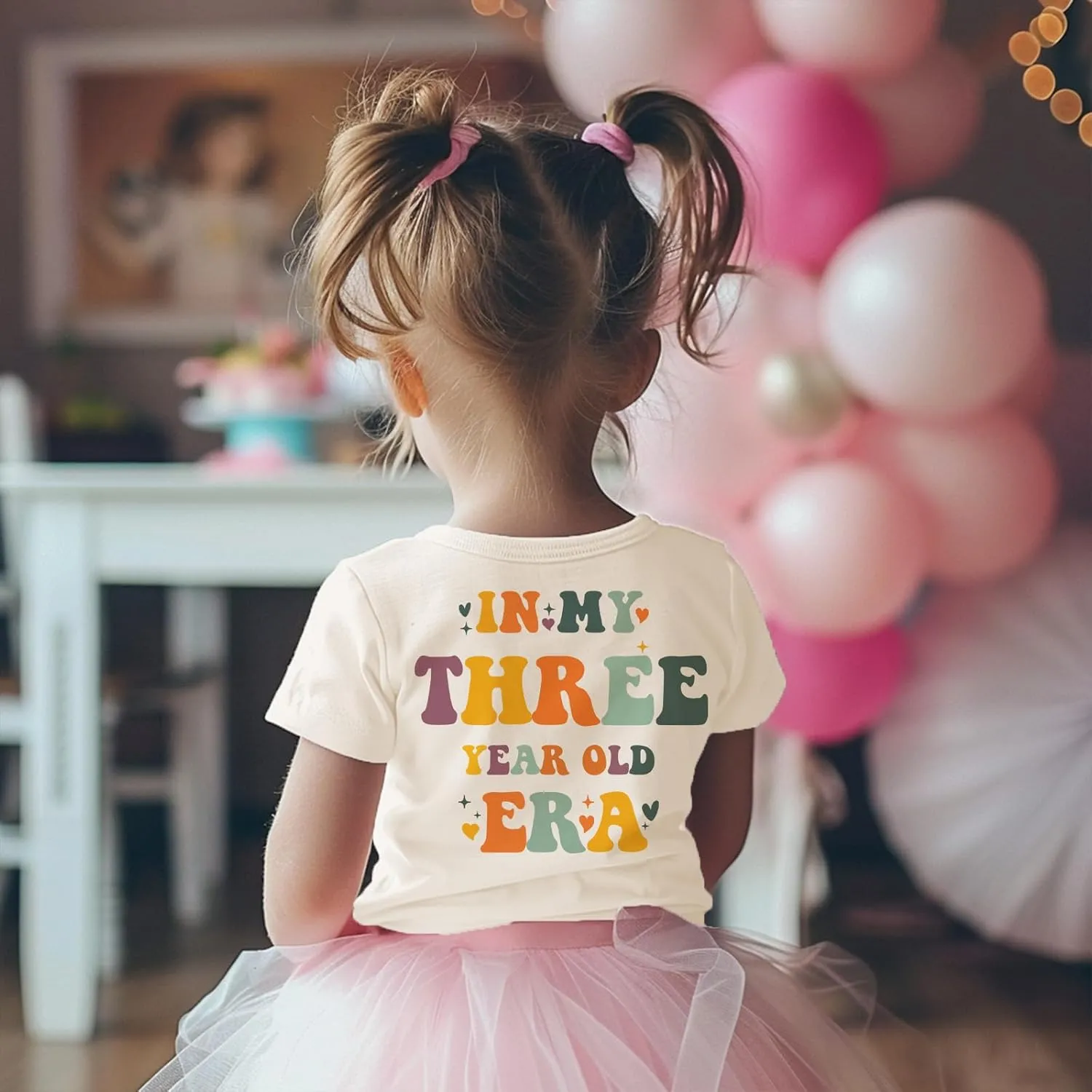 Toddler GILR Two Three Four Five Birthday Shirt in My Two-Five Years Old Era T-Shirts