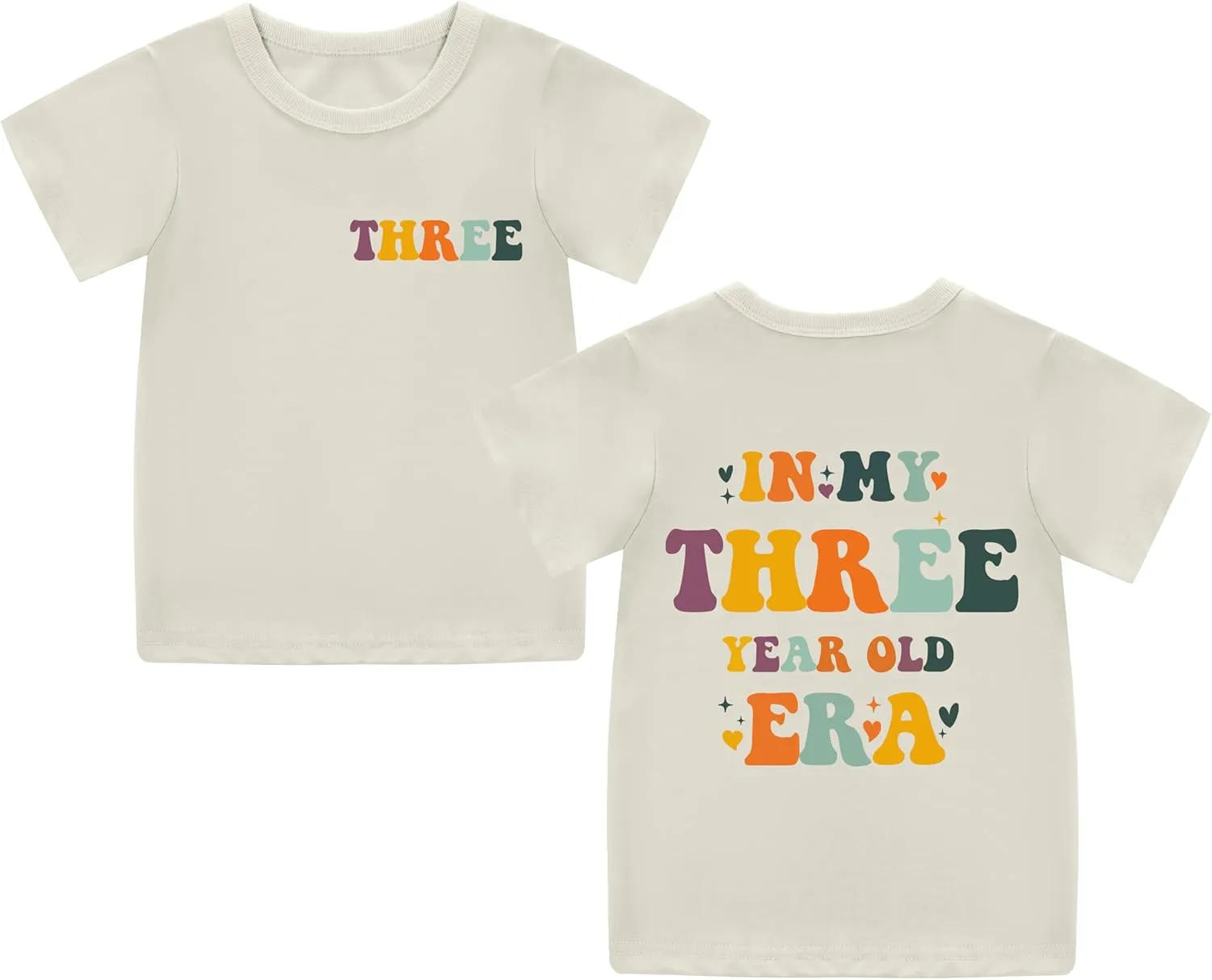 Toddler GILR Two Three Four Five Birthday Shirt in My Two-Five Years Old Era T-Shirts