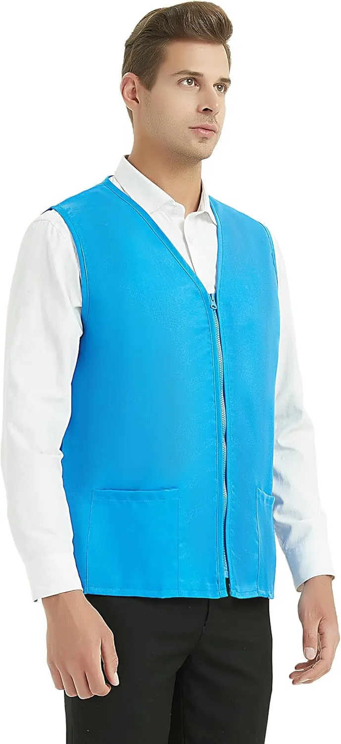 TopTie Adult Volunteer Work Vest Event Supermarket Apron Vests