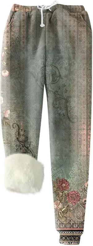 Warehouse Clearance Deals,Gold Sweatpants Sports Pants for Women Black Womens Joggers Winter Wear for Women Pink Sweatpants Women Insulated Pants Fleece Army Green Large