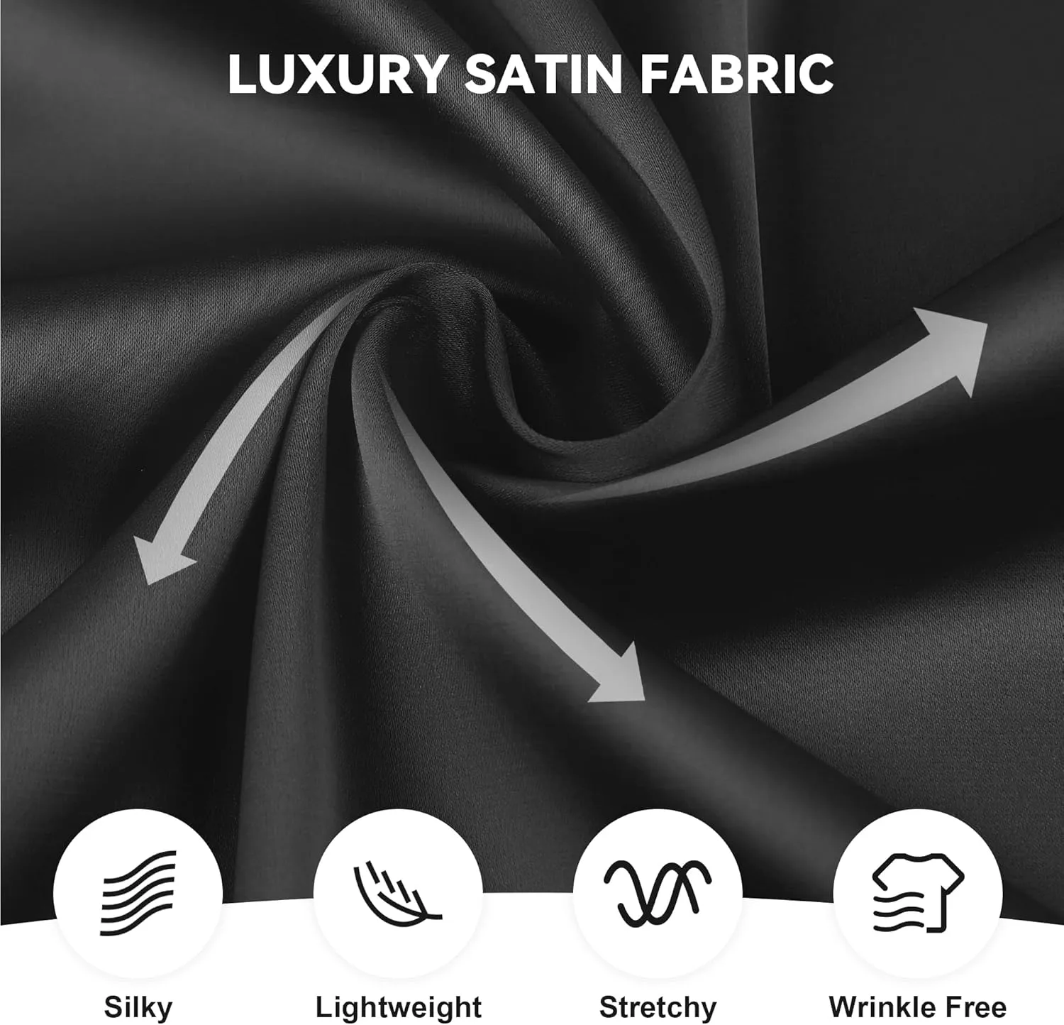 WARHORSEE Mens Silk Satin Dress Shirts Shiny Long Sleeve Button Down Shirt Party Prom Wedding Shirt